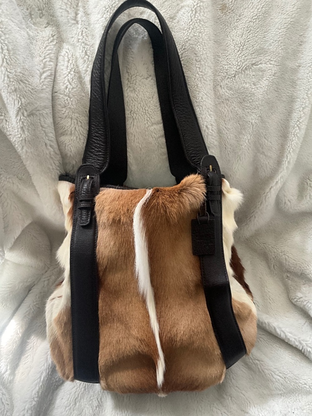 * Diane Gail Fur/Leather Handbag*
